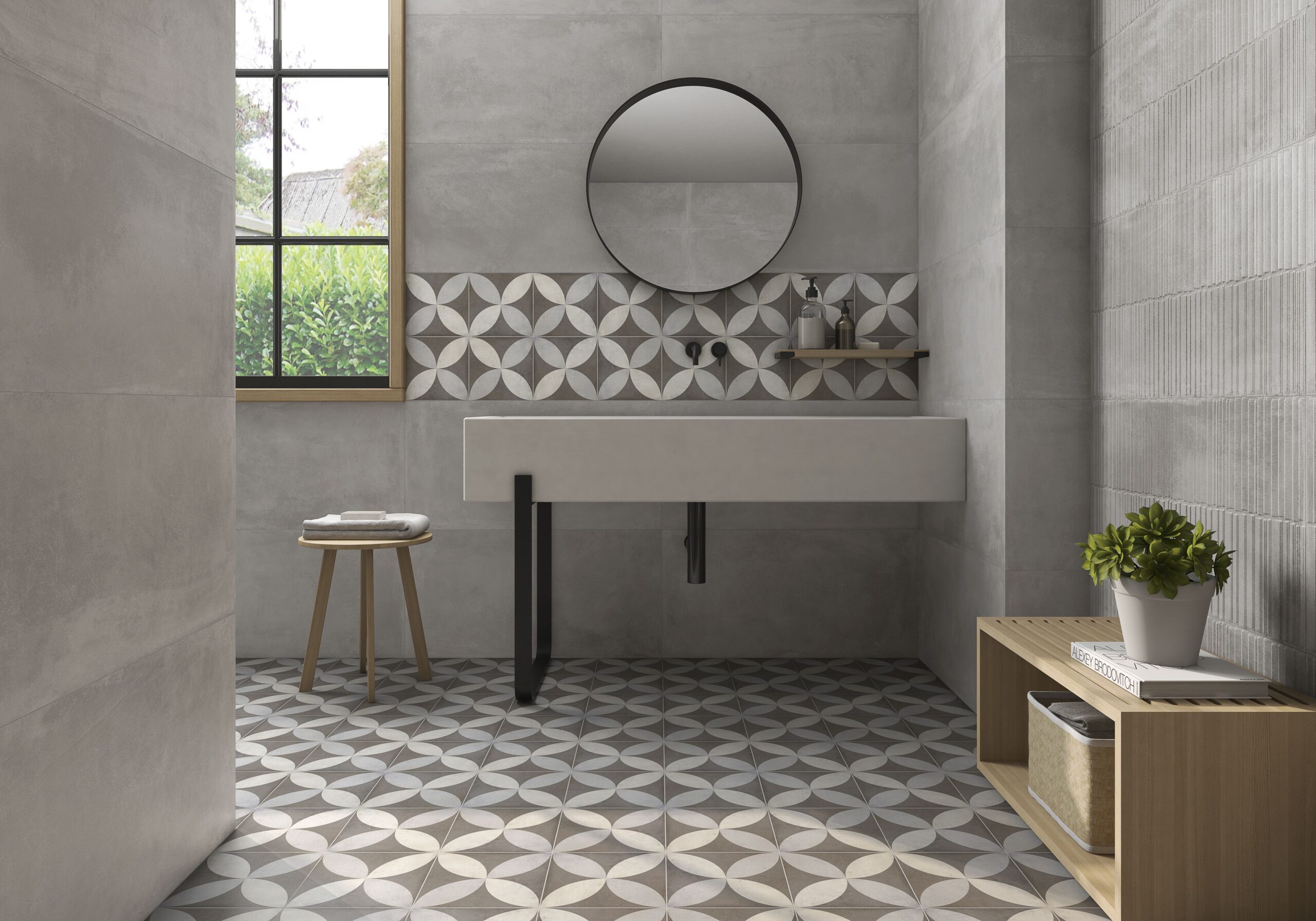 ESSEN GRIS 45X90-ESSEN RLV GRIS 45X90-LEPIC 22_3X22_3