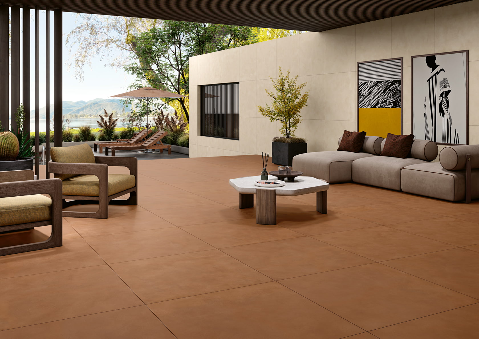 Metropolis-Beige-90x90-NR---Terracotta-90x90-NR-margres